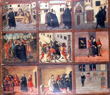 The Story of Antonio di Giuseppe Rinaldeschi, a Florentine Noble, Florentine School von Scuola pittorica italiana