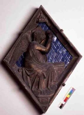 Allegorical figure, relief tile from the Campanile