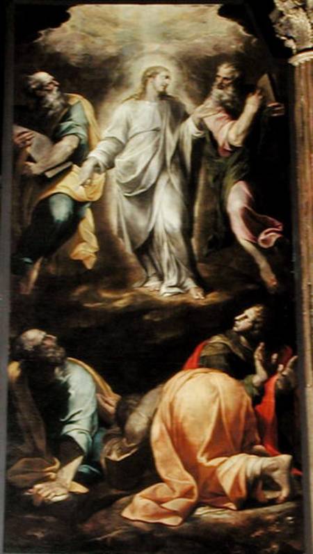 The Transfiguration of Christ from the organ von Scuola pittorica italiana
