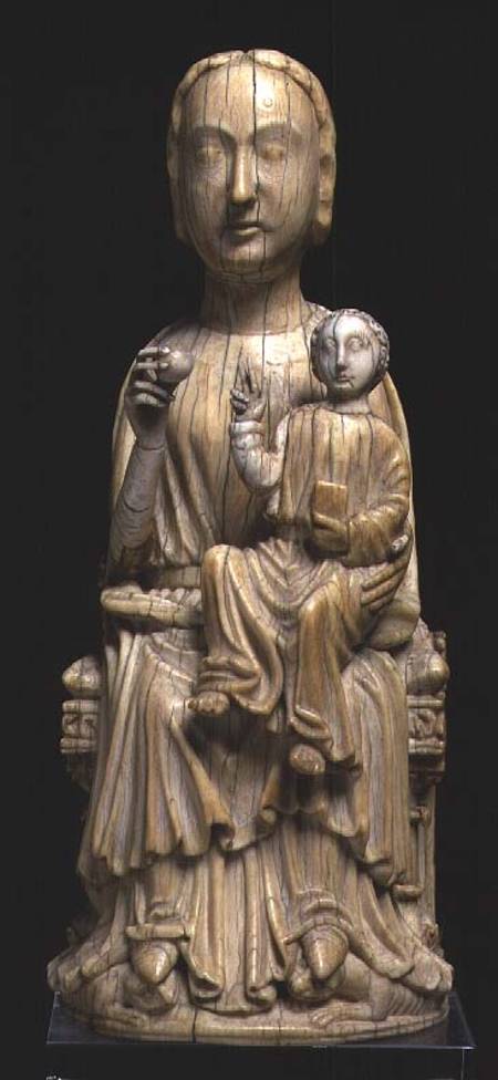 Virgin and Child, statuette von Scuola pittorica italiana