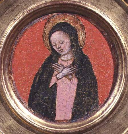 The Virgin Mary, right hand side of a triptych von Scuola pittorica italiana