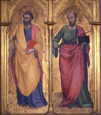 St. Peter and St. Paul (tempera on panel) von Italian School, (15th century)