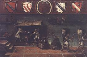 Sign of the Venetian Coal Porters' Guild (panel) 17th