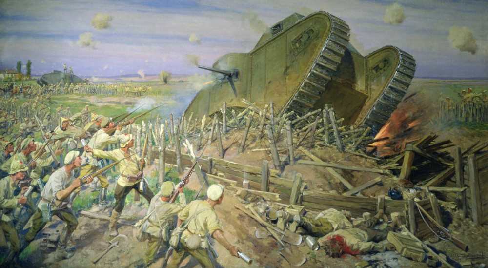 Die Eroberung eines Panzers in der Nähe von Kakhovka von Ivan Alexeyevich Vladimirov