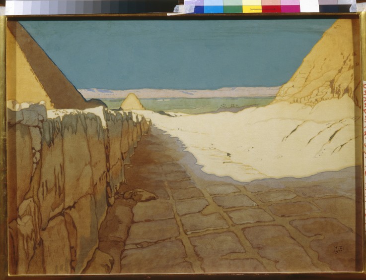 Ägyptische Landschaft von Ivan Jakovlevich Bilibin