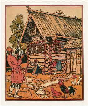Illustration zum Märchen Der Goldfisch 1933