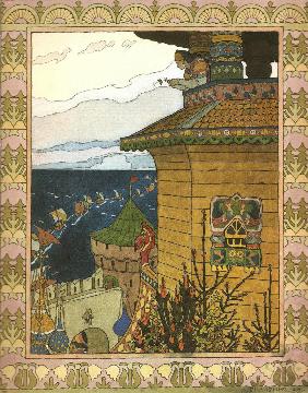 Illustration zum Märchen Die weiße Ente 1902