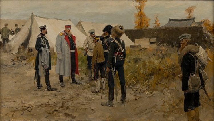 Szene aus dem Russisch-japanischen Krieg von Iwan Alexejewitsch Wladimirow