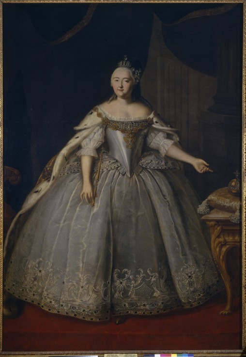 Porträt der Kaiserin Elisabeth (1709-1762) von Iwan Jakowlewitsch Wischnjakow
