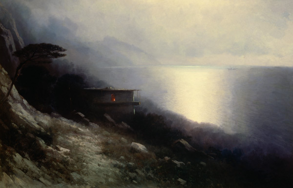 Mondnacht an der Küste von Iwan Konstantinowitsch Aiwasowski