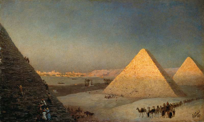 Die Pyramiden von Gizeh. von Iwan Konstantinowitsch Aiwasowski