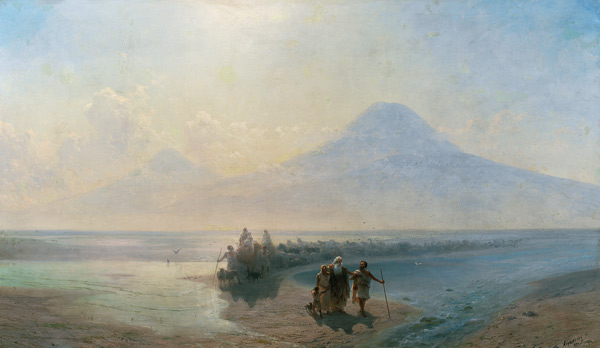 Abstieg Noahs vom Berg Ararat von Iwan Konstantinowitsch Aiwasowski