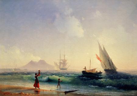 Begrüssung der rückkehrenden Fischer in der Bucht von Neapel 1842