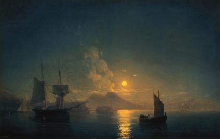 Neapel bei Nacht 1850