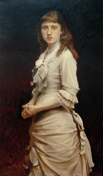 Porträt Sofja Kramskaja, Tochter des Malers von Iwan Nikolajewitsch Kramskoi