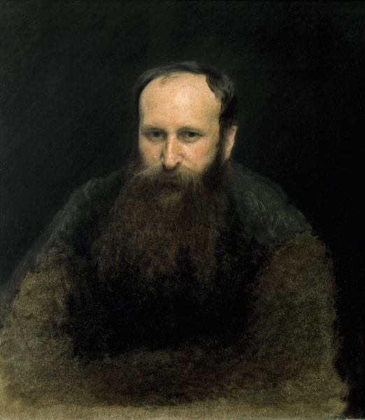 Portrait of Vasili Vasilievich Vereshchagin von Iwan Nikolajewitsch Kramskoi
