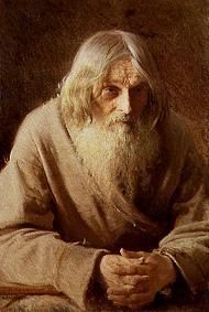 Bildnis eines alten russischen Bauern von Iwan Nikolajewitsch Kramskoi