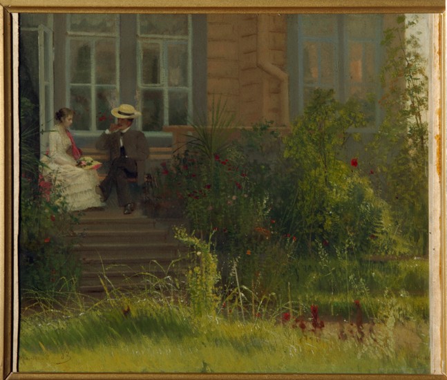Künstlers Datscha bei Siwerskaja von Iwan Nikolajewitsch Kramskoi