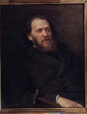 Porträt des Dichters Jakov Polonski (1820-1898) 1875