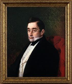 Porträt des Dramatikers Alexander S. Gribojedow (1795-1829) 1873