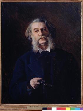 Porträt des Schriftstellers Dmitri Grigorowitsch (1822-1899) 1876