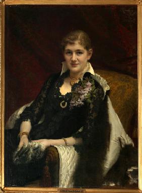 Porträt von J.A. Woeikowa 1882
