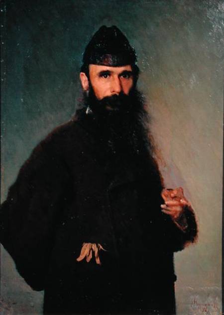 Portrait of Alexander Litovtchenko (1835-90) von Iwan Nikolajewitsch Kramskoi