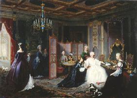 Zarin Katharina II. empfängt einen Brief 1861