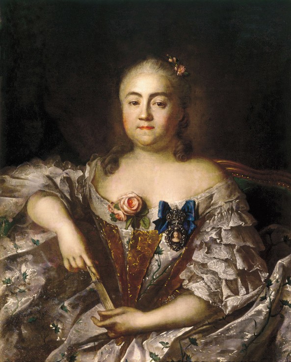 Porträt von Gräfin Warwara Alexejewna Scheremetjewa (1711-1767) von Iwan Petrowitsch Argunow