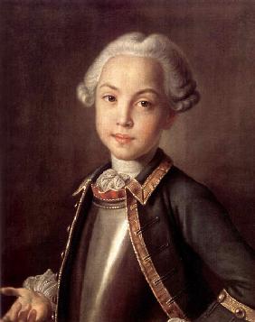 Porträt von Graf Nikolai Petrowitsch Scheremetew als Kind
