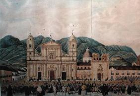The Plaza de Bolivar, Bogota 1837  on