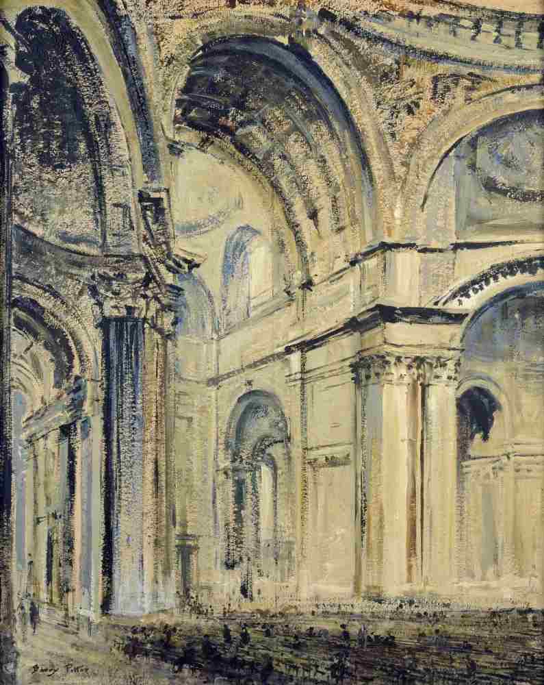Innenansicht der St. Pauls Cathedral von J. F. Barry Pittar