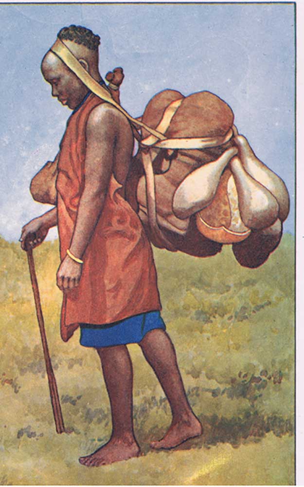 Frau von Kenia, von MacMillan Schulplakaten, c.1950-60s von J. Macfarlane