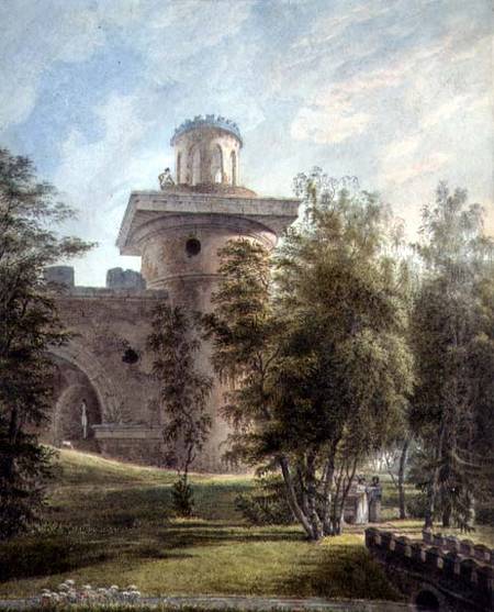 View of the Picturesque Park and Observatory at Tsarskoye Selo von J. Tearnof