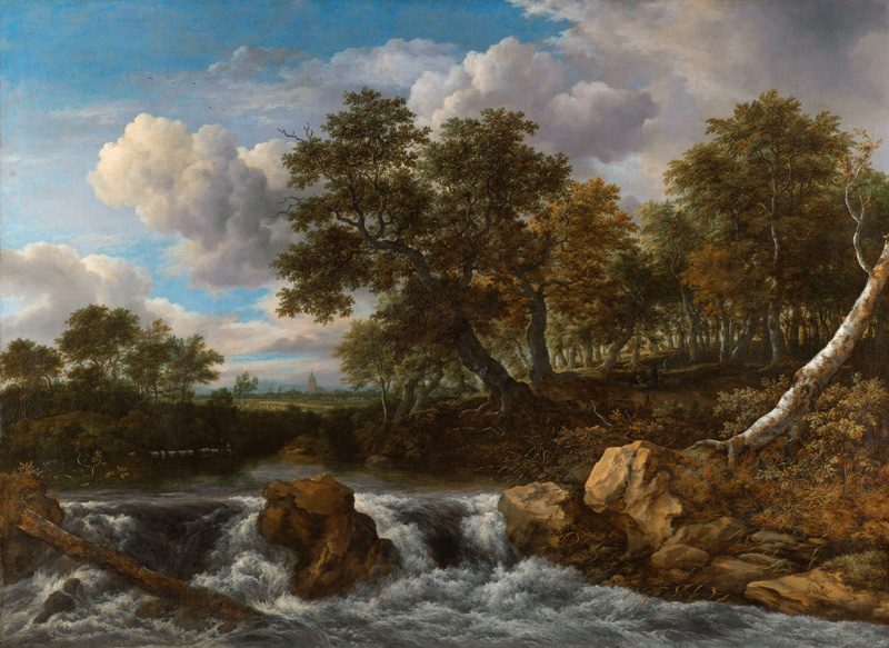 Landschaft mit Wasserfall von Jacob Isaacksz van Ruisdael