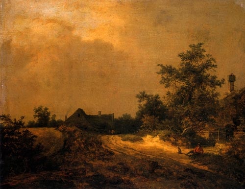 Bauernhäuser in den Dünen von Jacob Isaacksz van Ruisdael