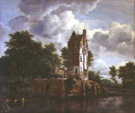 The Church Tower von Jacob Isaacksz van Ruisdael