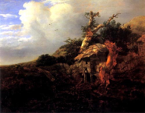 Dünenlandschaft mit Hütte von Jacob Isaacksz van Ruisdael