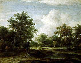 Kleine Waldlandschaft. von Jacob Isaacksz van Ruisdael