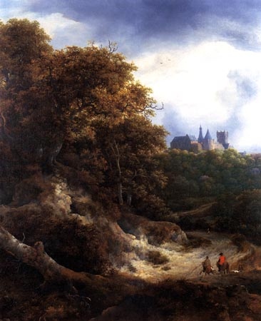 Landschaft mit Schloss Bentheim von Jacob Isaacksz van Ruisdael