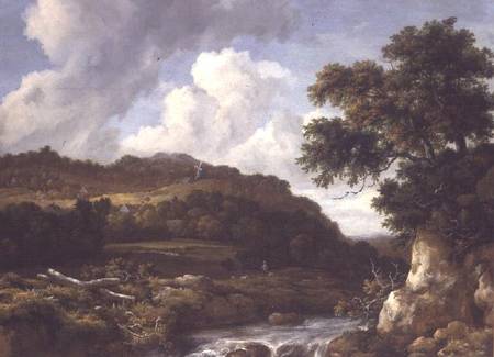 Mountainous Landscape with a Torrent von Jacob Isaacksz van Ruisdael