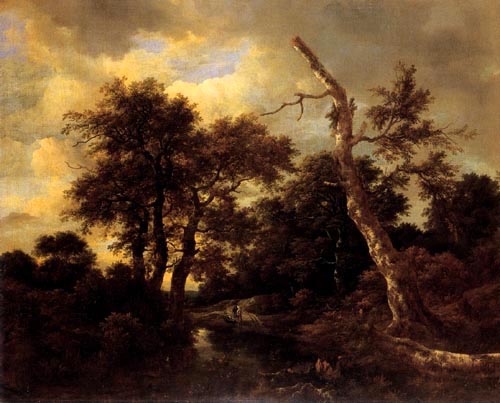 Sumpfige Waldlandschaft von Jacob Isaacksz van Ruisdael