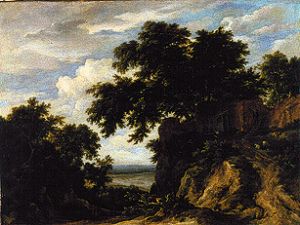 Waldige Landschaft. von Jacob Isaacksz van Ruisdael