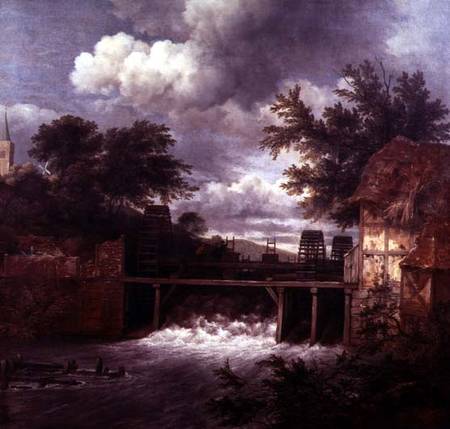 A Watermill von Jacob Isaacksz van Ruisdael