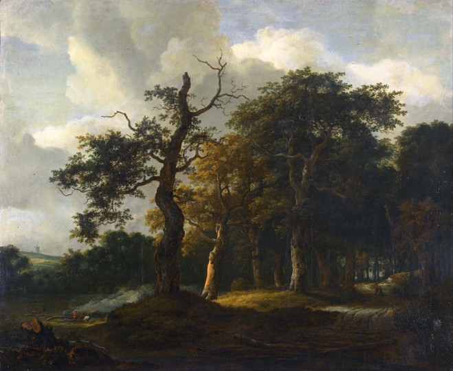 Weg durch den Eichenwald von Jacob Isaacksz van Ruisdael