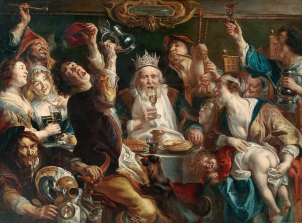 Der König trinkt von Jacob Jordaens