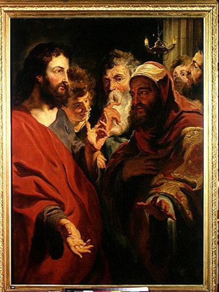 Christ Instructing Nicodemus von Jacob Jordaens