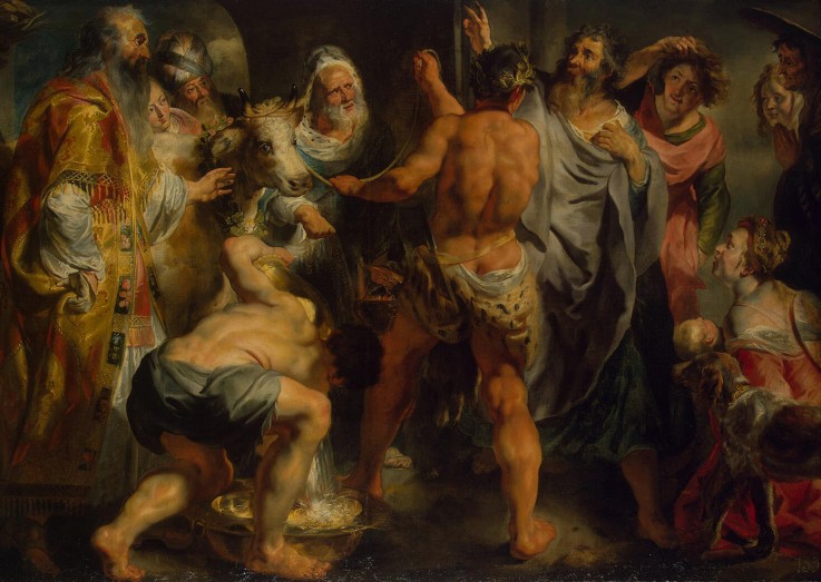Die Apostel Paulus und Barnabas in Lystra von Jacob Jordaens
