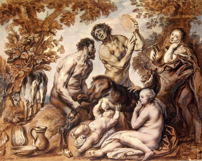 Die Ziege Amalthea ernährt Zeus von Jacob Jordaens