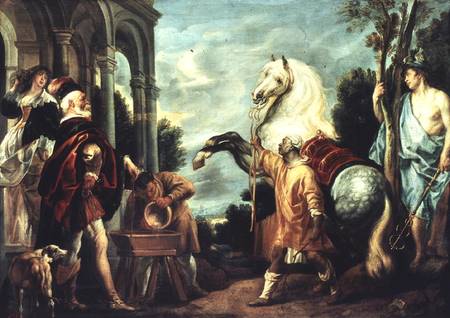 The Gaze of the Man Making the Horse Rear, from a poem by Plutarch von Jacob Jordaens